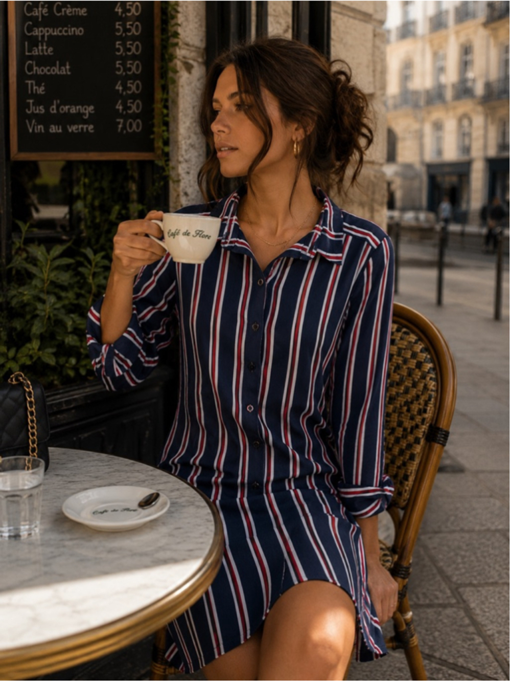 Women's Tommy Hilfiger Striped Shirt Dress Size S Blue Red Summer - Picture 1 of 8
